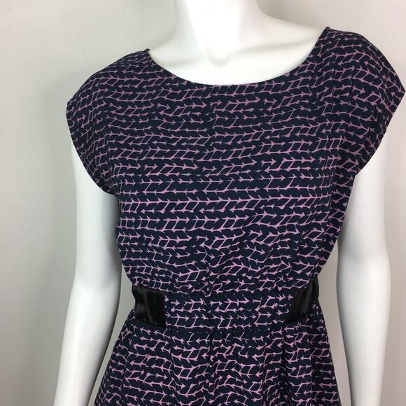 Ya Los Angeles Womens Dress Lightweight Purple Keyhole Back Size Medium - Picture 3 of 9